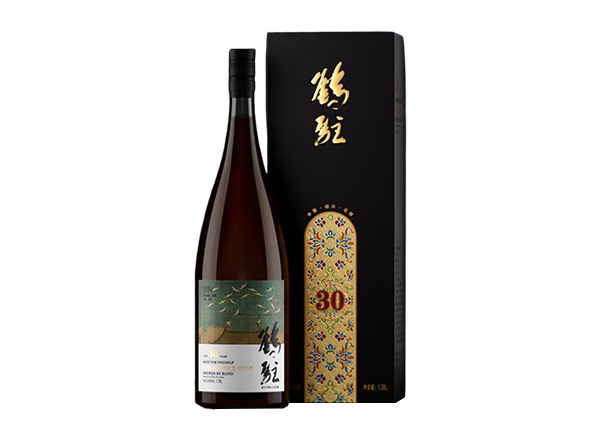 潍坊鹤驻新花雕回收鹤驻30年瑞鹤图黄酒