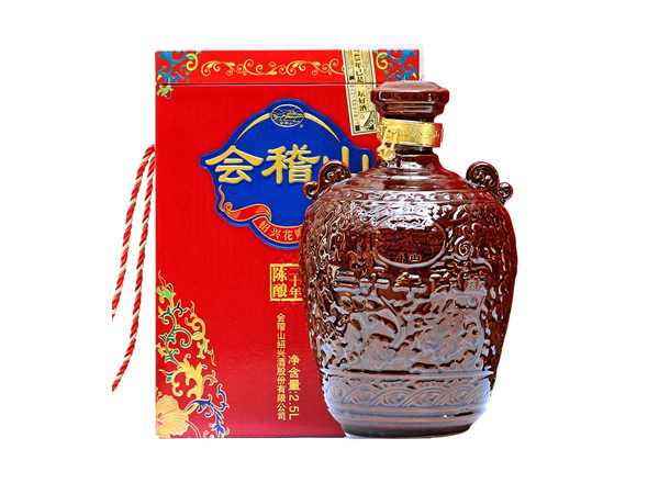 潍坊回收会稽山二十年黄酒陶坛20年陈酿2.5L花雕酒行情价格