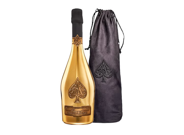 潍坊黑桃A香槟回收黑桃A黄金香槟金色瓶Armand de Brignac Brut